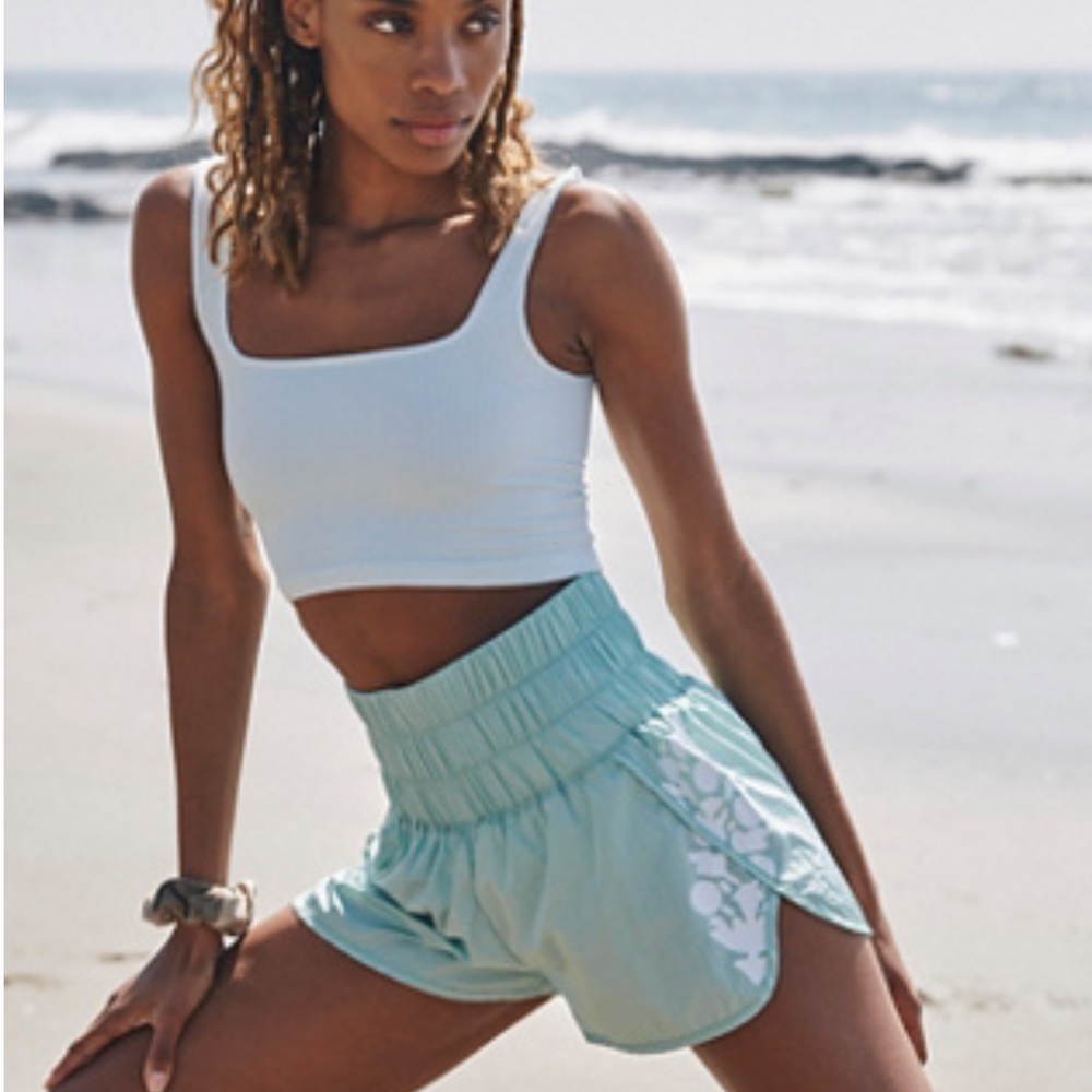 Free People Movement The Way Home Short in Turquoise Mint Combo Size XS